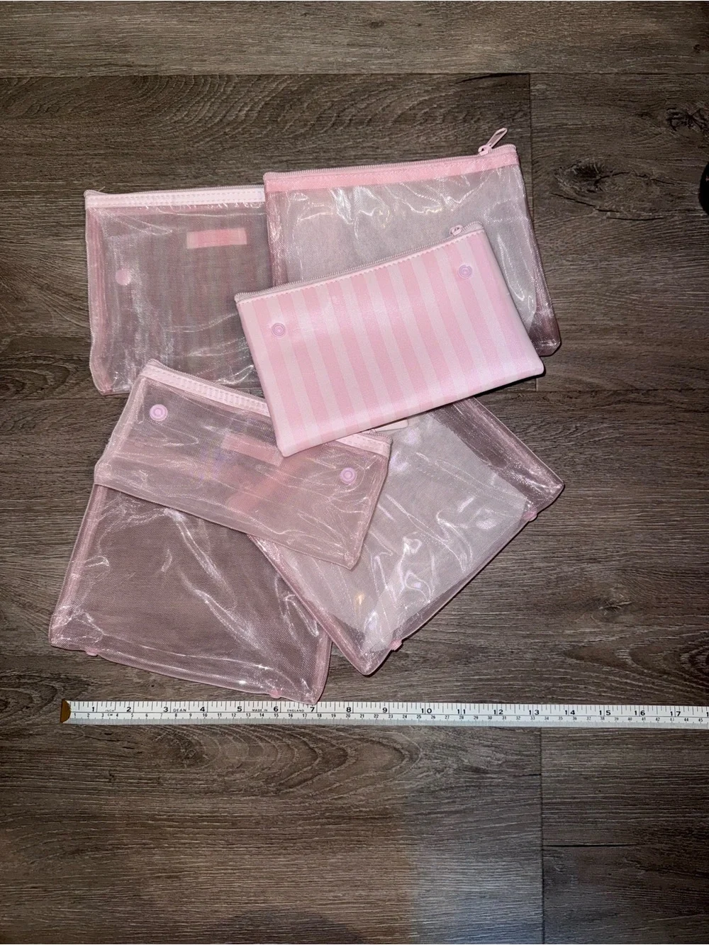 Victoria’s Secret Striped Travel Organizer Pouch - Cosmetic & Accessory Case